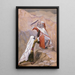Moses breaking the tablets of the Ten Commandments - James Tissot — framed artwork on a wall