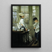 Lectura de las noticias - James Tissot — cuadro enmarcado en la pared