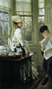 Lectura de las noticias - James Tissot — vista de la obra