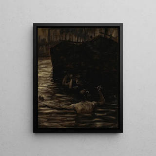 James Tissot - Rene and Reverchon Swimming in the Seine.webp