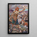 Samson kills a thousand men - James Tissot — framed artwork on a wall