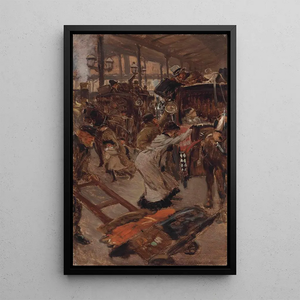 James Tissot - The Cab Road Victoria Station.webp