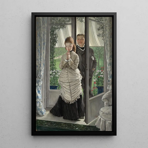 James Tissot - Two Figures at a Door The Proposal.webp