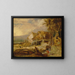 a water mill with an overshot wheel - James Ward — framed artwork on a wall