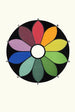 Five pairs of complementary colors forming a color wheel Each color has its directly opposite complement - James Ward — artwork view