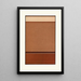 with Gradated Shades of Broken Red: An Example of the Small Color Interval - James Ward — framed artwork on a wall