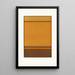 Harmony of analogy in the Broken Orange and Yellow-Brown - James Ward — framed artwork on a wall