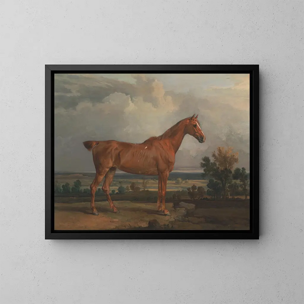 Cazador en un paisaje - James Ward — cuadro enmarcado en la pared