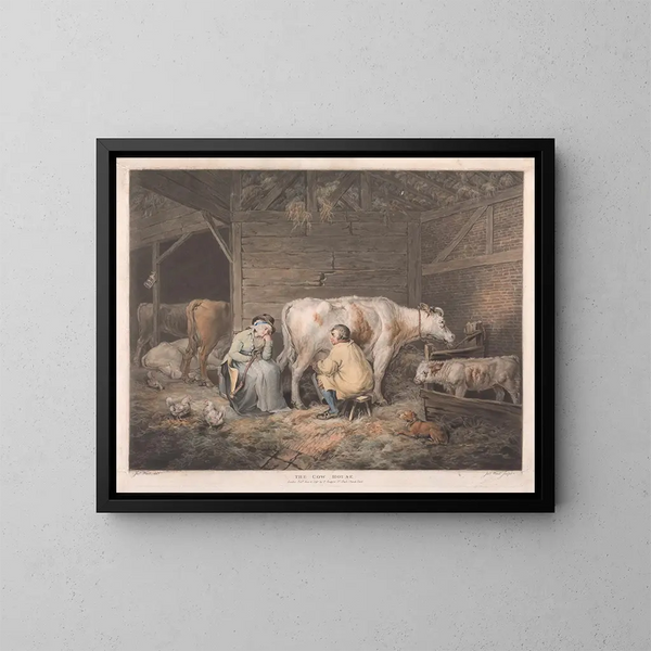 The house of the cows - James Ward — framed artwork on a wall