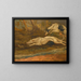 L'évasion de deux lévriers chassant un lièvre - James Ward — framed artwork on a wall