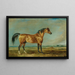 L'étalon arabe du marquis de Londonderry dans un paysage - James Ward — framed artwork on a wall