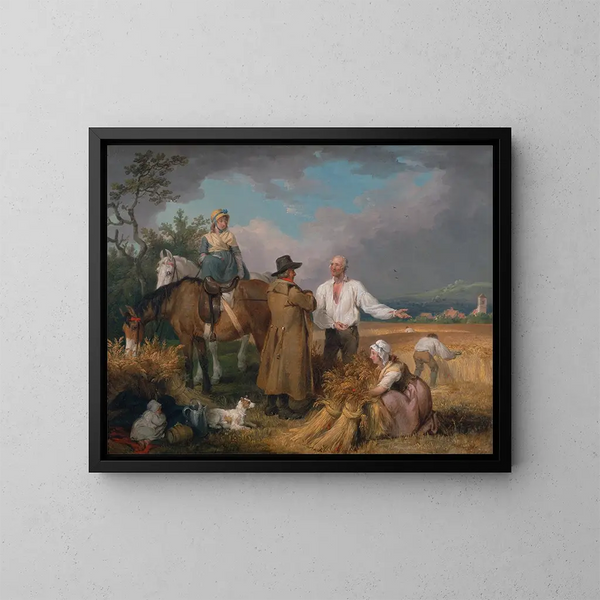 The Harvesters - James Ward — framed artwork on a wall