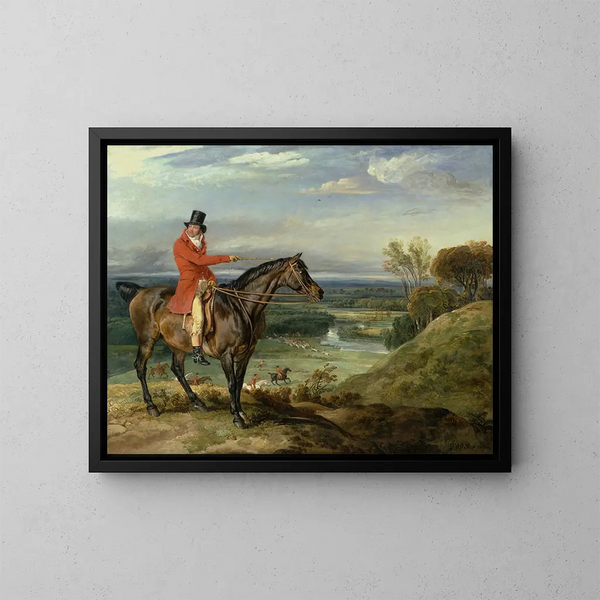 Théophile Levett y un cazador favorito - James Ward — cuadro enmarcado en la pared