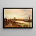 Vista de Dordrecht con Grote Kerk - James Webb — cuadro enmarcado en la pared