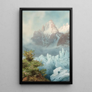 James WhittetSmith - Les Grands Charmoz audessus de la Mer de Glace Chamonix.webp