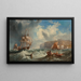 Pasante la boya del puerto de Whitby - James Wilson Carmichael — cuadro enmarcado en la pared