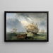 Navires en haute mer - James Wilson Carmichael — cuadro enmarcado en la pared