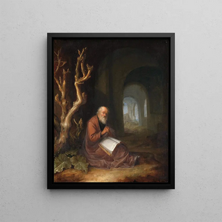 Jan Adriaensz van Staveren - A Hermit Praying in a Ruin.webp