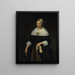 Portrait of a Lady - Jan Albertsz Rotius — framed artwork on a wall