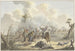Ataque entre cosacos de Crimea y artillería a caballo francesa - Jan Anthonie Langendijk — vista de la obra