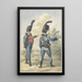 Two Standing Soldiers - Jan Anthonie Langendijk — framed artwork on a wall