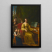 Autorretrato con la familia - Jan Antoni Blank — cuadro enmarcado en la pared