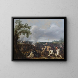 Jan Asselijn - King Gustav II Adolf of Sweden at the Battle by Ltzen November 16th 1632.webp