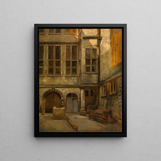 Jan August Hendrik Leys - Courtyard of Antwerp Town Hall.webp