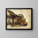 Ferme - Jan August Hendrik Leys — cuadro enmarcado en la pared
