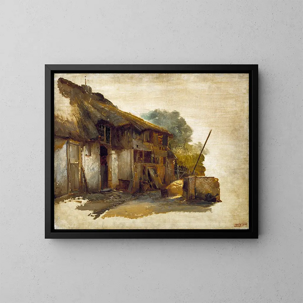 Farm - Jan August Hendrik Leys — framed artwork on a wall