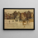 Maisons du vieux Anvers, Handschoenmarkt - Jan August Hendrik Leys — cuadro enmarcado en la pared