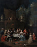 Garden-party devant un château - Jan Baptist Lambrechts — artwork view