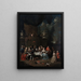Garden-party devant un château - Jan Baptist Lambrechts — framed artwork on a wall