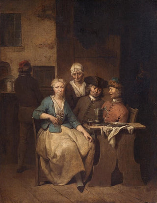 Jan Baptist Lambrechts - Interior with Five Figures.webp
