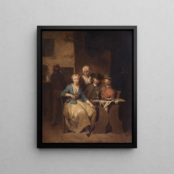 Jan Baptist Lambrechts - Interior with Five Figures.webp