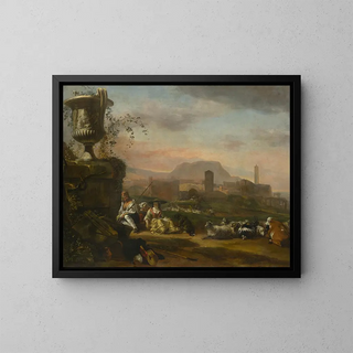 Jan Baptist Weenix - Roman Landscape with Shepherds.webp