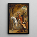 Saint Martin partageant son manteau - Jan Boeckhorst — framed artwork on a wall