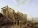 Vista de la Ripa Grande en Roma - Jan Both — vista de la obra