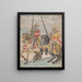 Knights bearing the family coats of arms of Brandes and Hirschman - Jan Brandes — framed artwork on a wall