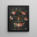 a Garland of Flowers Surrounding the Virgin and Child - Jan Brueghel the Younger — framed artwork on a wall