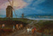 an expansive landscape with travelers in front of a windmill - Jan Brueghel the Younger — artwork view