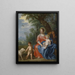 The Holy Family with John - Jan Brueghel the Younger — framed artwork on a wall