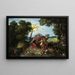 Paisaje con alegorías de los cuatro elementos - Jan Brueghel el Joven — cuadro enmarcado en la pared