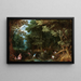 Latone and the Lycian Peasants - Jan Brueghel the Younger — framed artwork on a wall