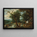 Paradise - Jan Brueghel the Younger — framed artwork on a wall