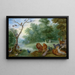 The Paradise with the Fall of Man - Jan Brueghel the Younger — framed artwork on a wall