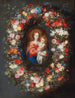 The Virgin and Child surrounded by a floral garland - Jan Brueghel the Younger — artwork view