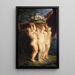 Les Trois Grâces - Jan Brueghel the Younger — framed artwork on a wall