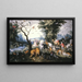 The Animals Entering Noah's Ark - Jan Brueghel the Younger — framed artwork on a wall