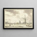 Vue à Zandhoek hors de Haarlemmerpoort à Amsterdam - Jan Bulthuis — framed artwork on a wall
